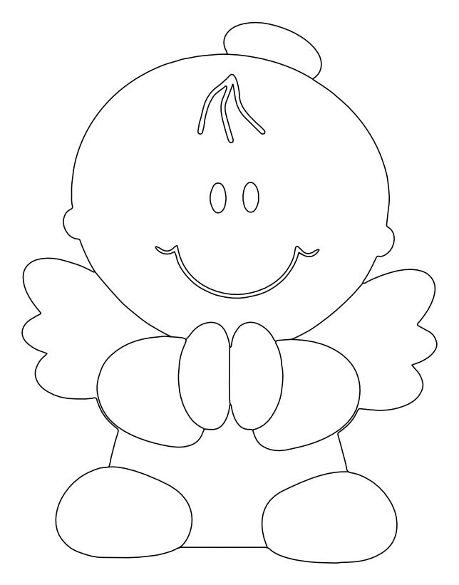 angelito 8cm – archivo DXF para corte láser y CNC