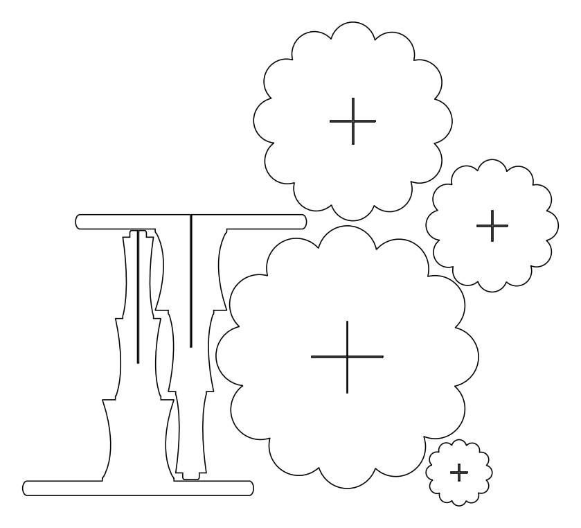 base cupcakes 60cm – archivo DXF para corte láser y CNC