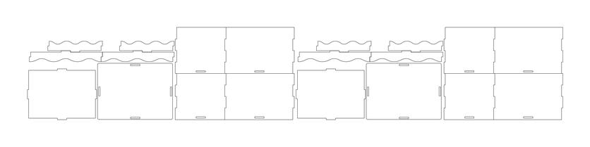 Caja tapa ondas 15x11x10cm – archivo DXF para corte láser y CNC