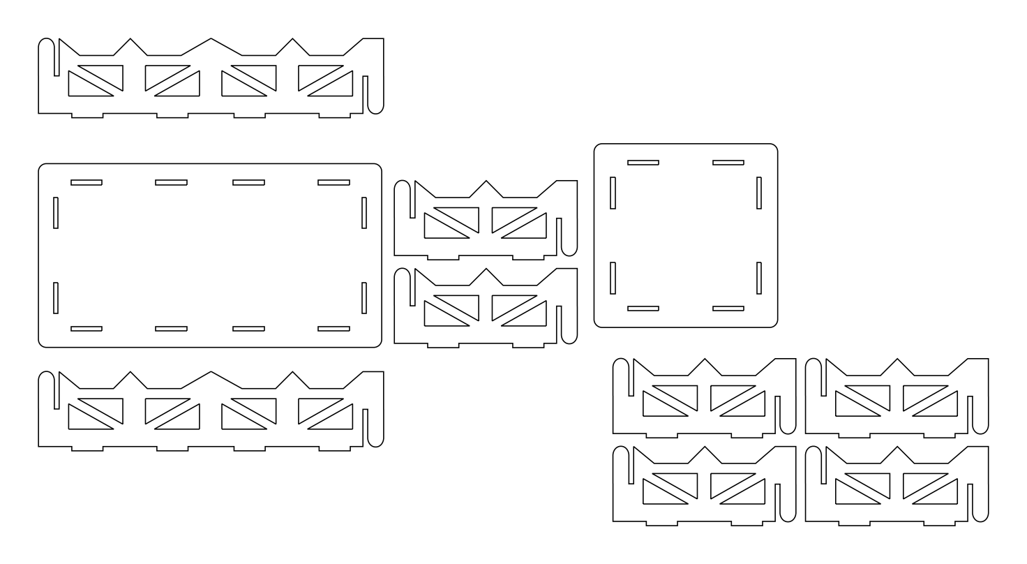corralitos 6mm – archivo DXF para corte láser y CNC