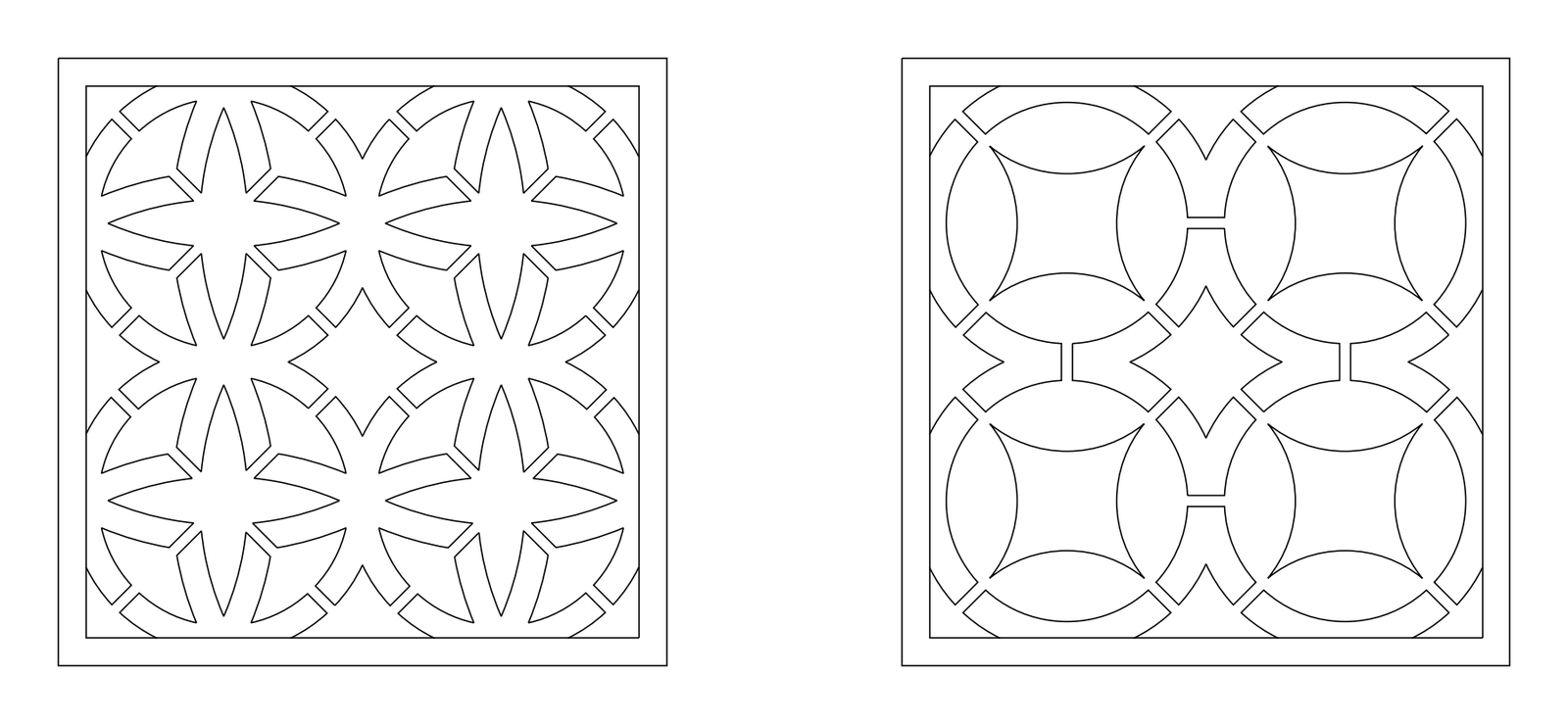 cuadros especiales michell – archivo DXF para corte láser y CNC
