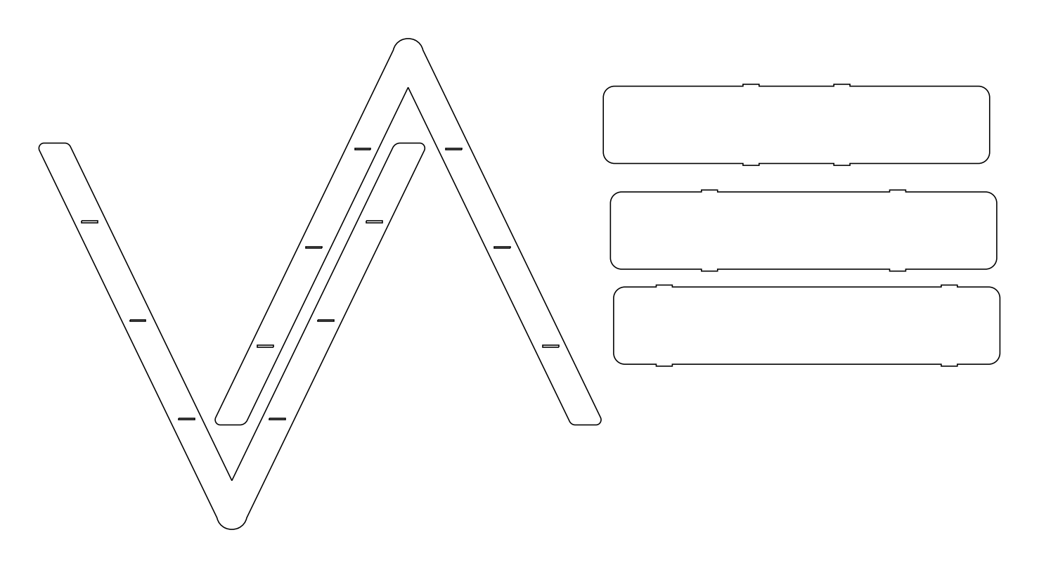 escalera para pasteles – archivo DXF para corte láser y CNC