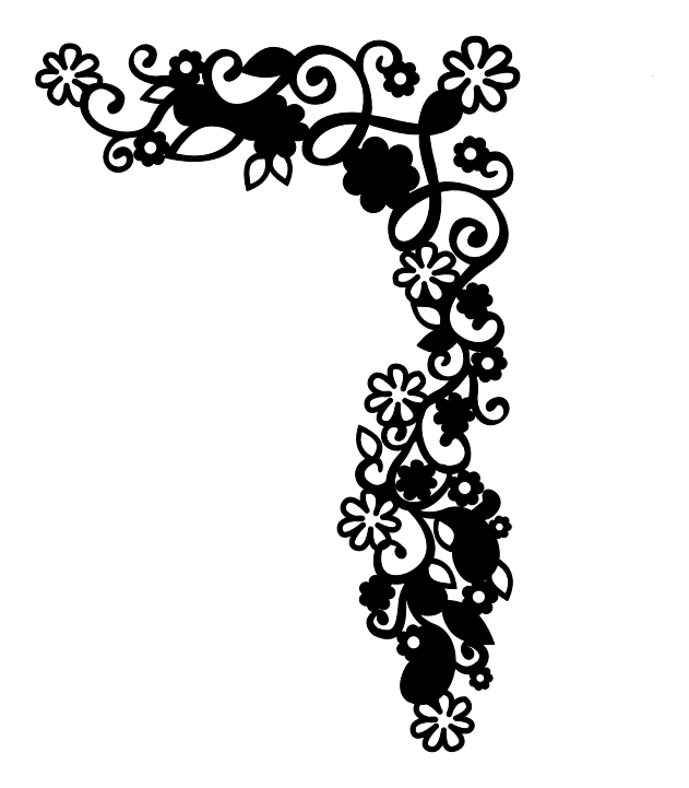 Grecas y flores – archivo DXF para corte láser y CNC