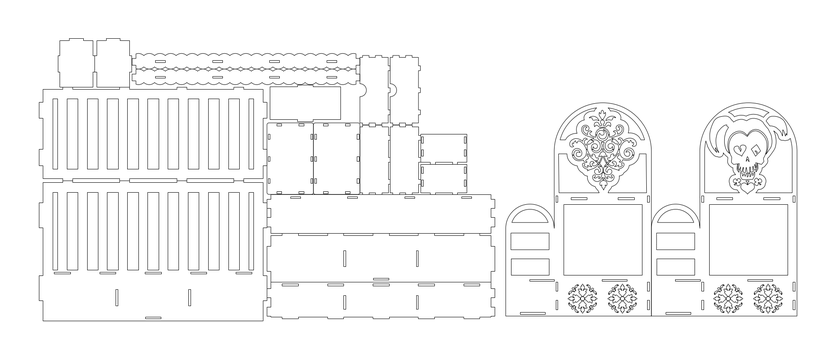 Litera – archivo DXF para corte láser y CNC