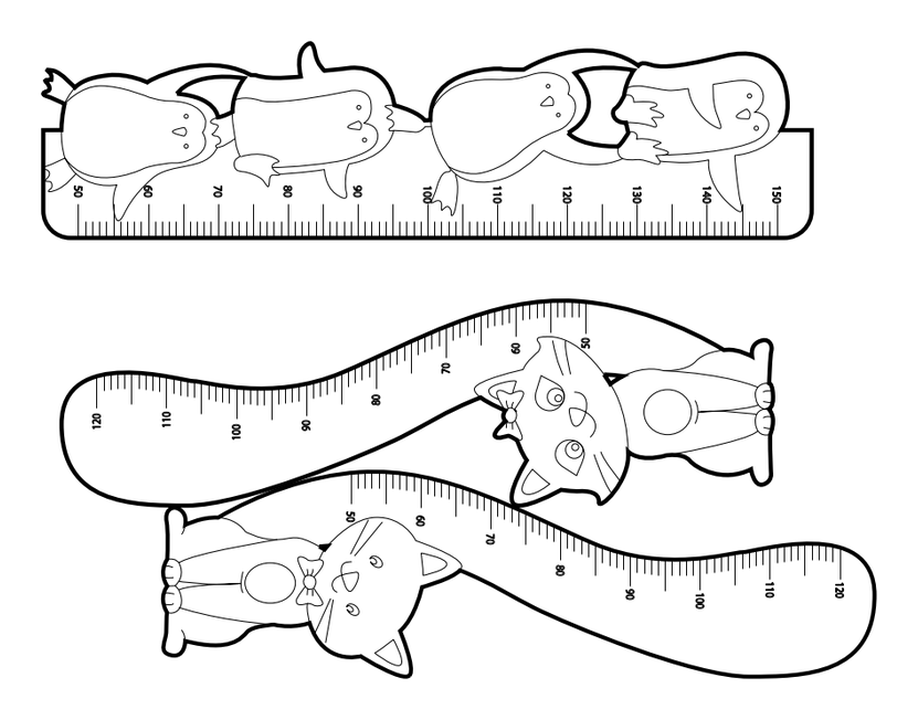 Metro animales – archivo DXF para corte láser y CNC