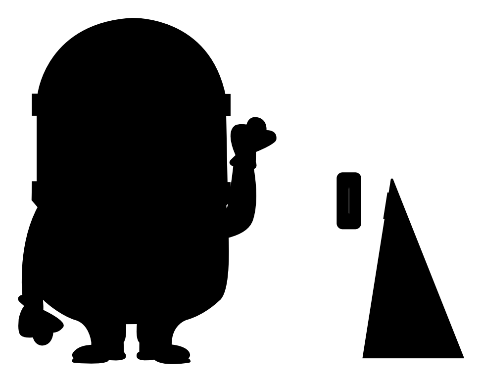 Minion 80cm con pata – archivo DXF para corte láser y CNC