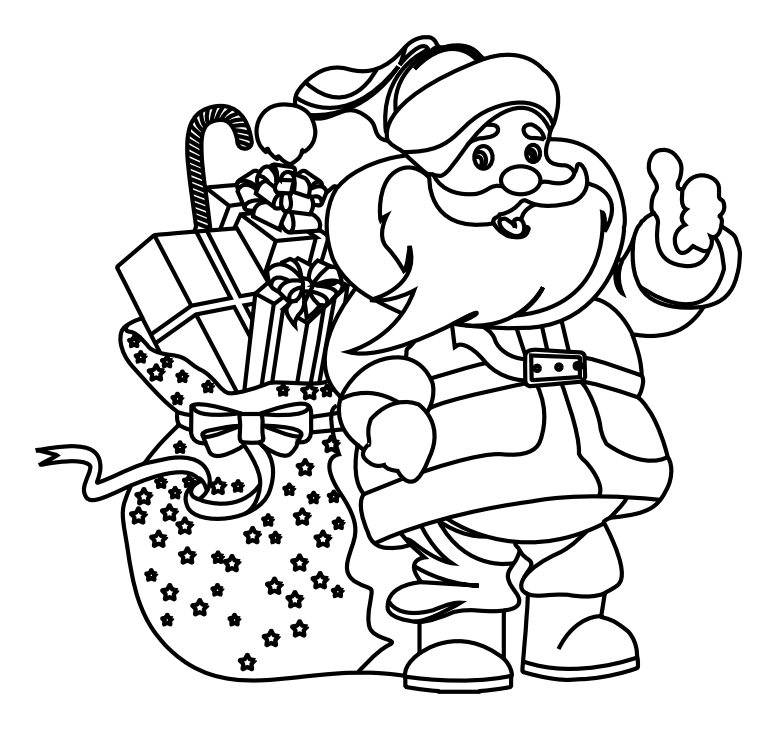 Santa 1m – archivo DXF para corte láser y CNC